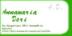 annamaria deri business card